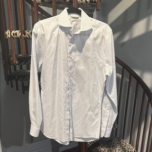 Men's White Striped Shirt